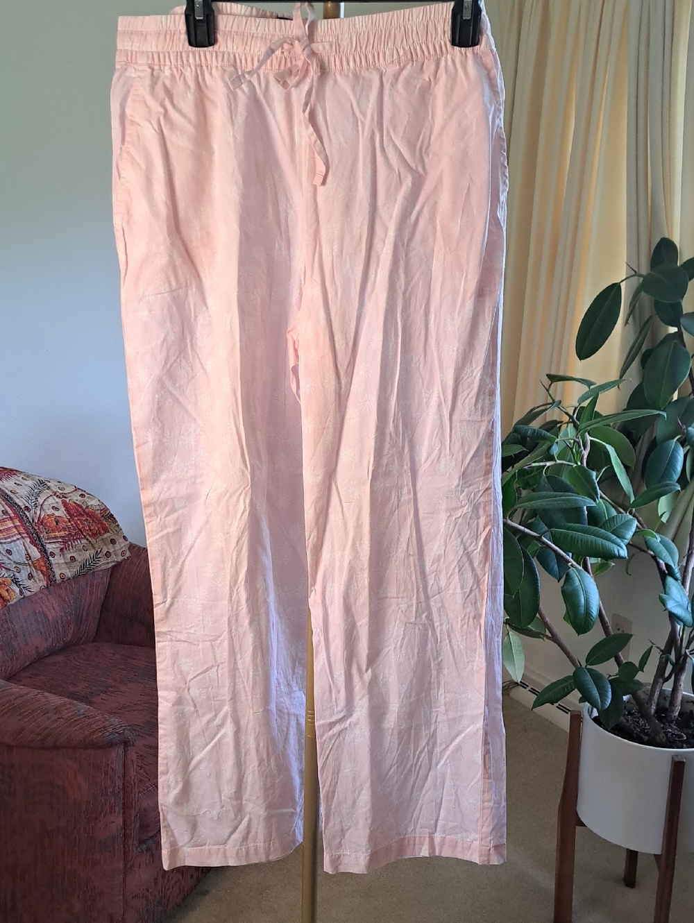 GAP NWOT Light Pink Elastic Waist Pants Inseam 28"